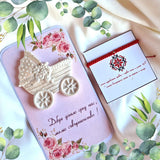 Подарък за бебе момиче със злато, подаръци за новородено момиче със злато, луксозни подаръци за бебе момиче