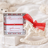 Луксозни подаръци за новородено бебе подарък гривна червен конец със злато